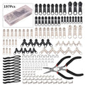 85-Piece Zipper Repair Kit – Universal Zinc Alloy Slider Set Zipper Repair Kit Babs 197pcs