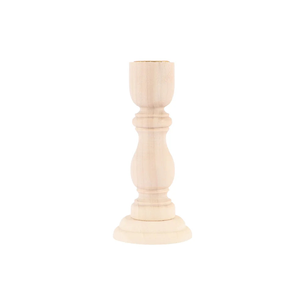 Nordic Vintage Wooden Pillar Candle Holder – Wedding Décor Wooden Candle Holder Babs 12.5 x 5cm