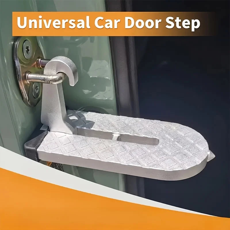 Car Door Step Hook – Anti-Slip Aluminum Roof Pedal & Glass Breaker Car Door Step Hook Babs