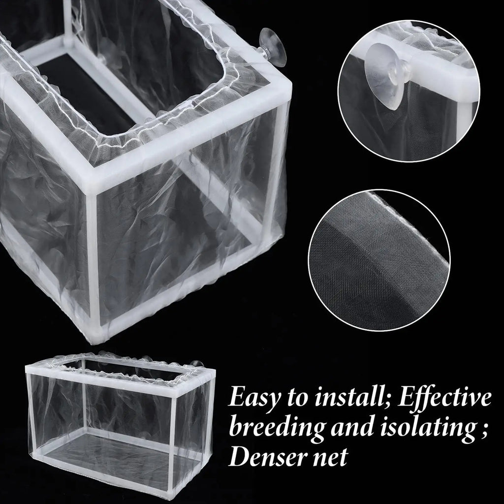 Fish Breeder Box – Aquarium Fry Hatchery & Isolation Net Tank Aquarium Breeder Box Babs
