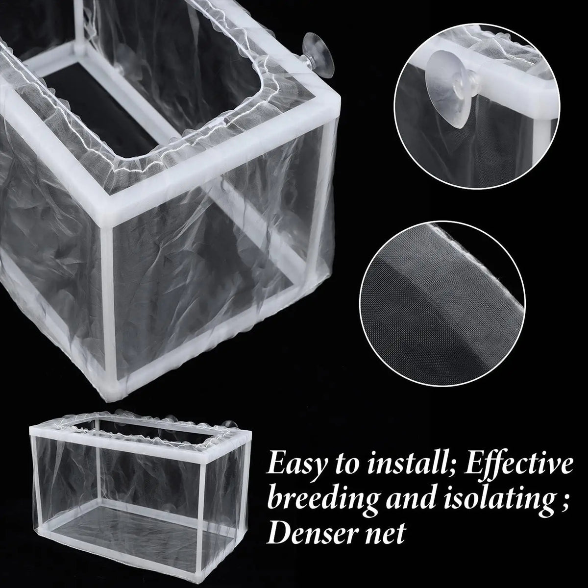 Fish Breeder Box – Aquarium Fry Hatchery & Isolation Net Aquarium Breeder Box Babs