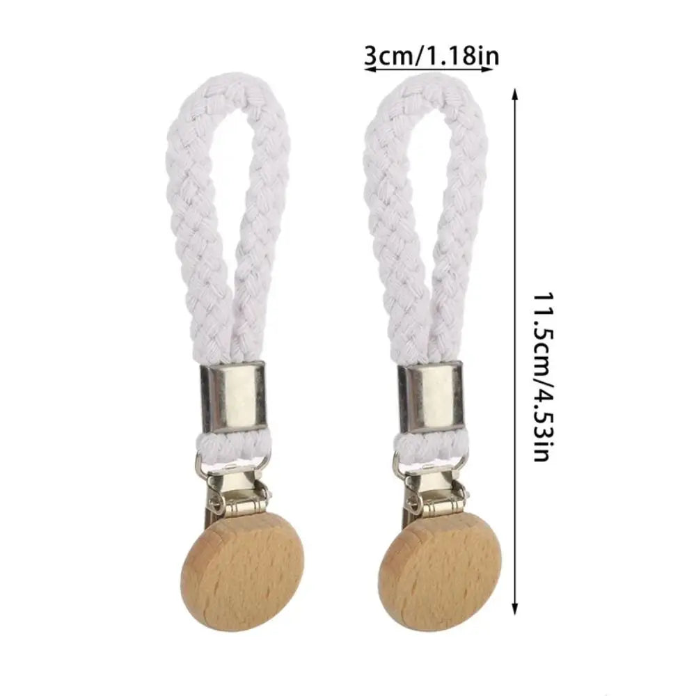4-Pack Braided Cotton Towel Hanging Clips – Woven Rope Clamps Towel Hanging Clips Babs