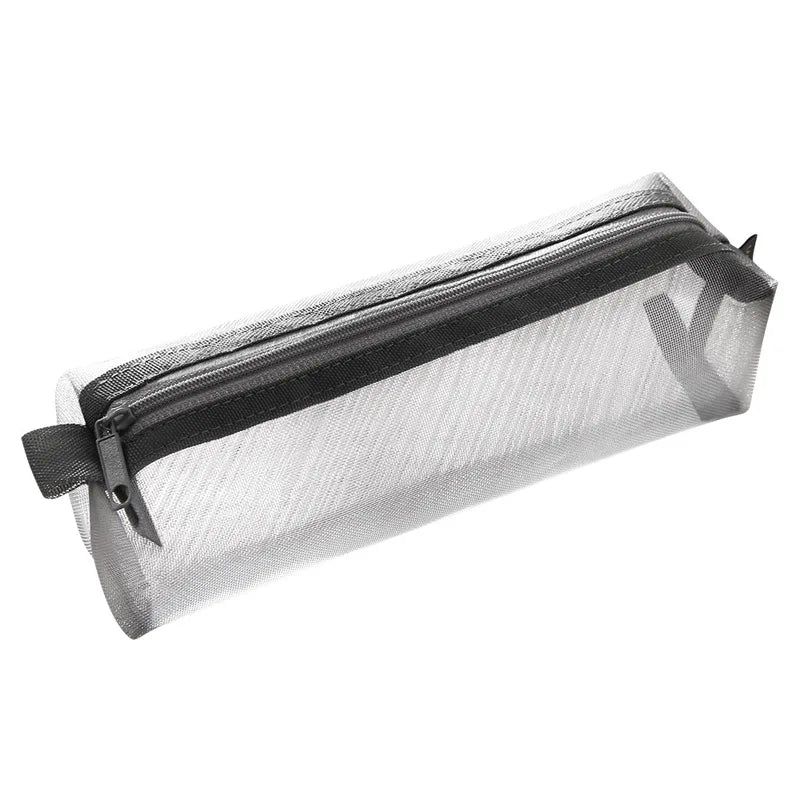 Transparent Mesh Pencil Case | Large Capacity Nylon Stationery Bag Mesh Pencil Case Babs