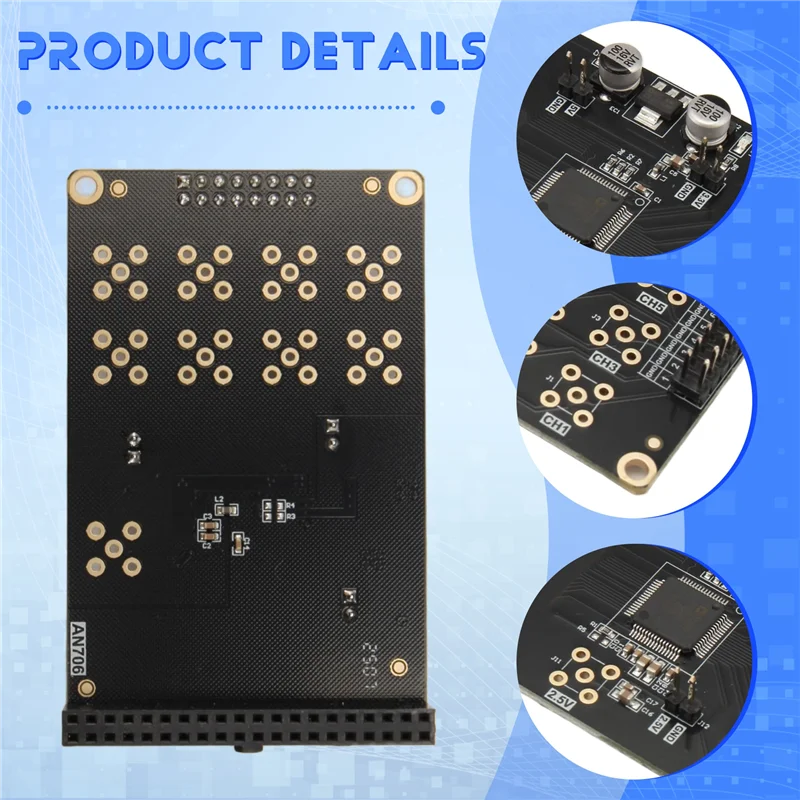 ALINX AN706 16-Bit 8-Channel AD Conversion Module for FPGA AD Conversion Module Babs