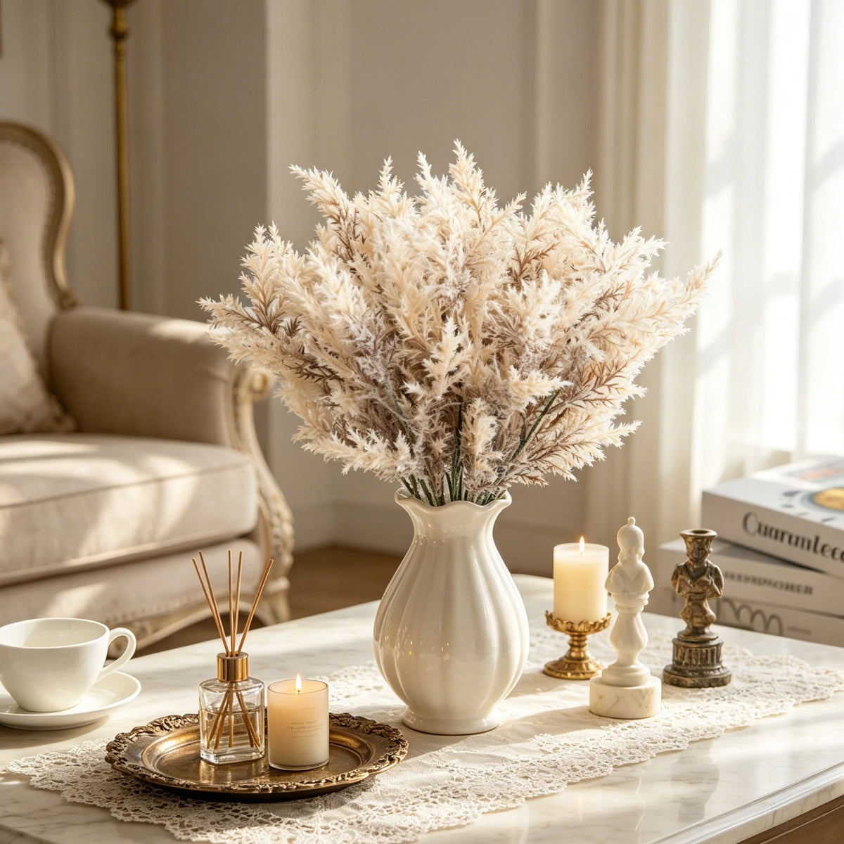 Artificial Silk Pine Cypress Leaves – DIY Wedding & Home Décor Artificial Greenery Sprigs Babs