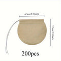 200pcs Unbleached Nylon Drawstring Tea Infuser Bags – Loose Leaf Tea Infuser Bags Babs 200pcs