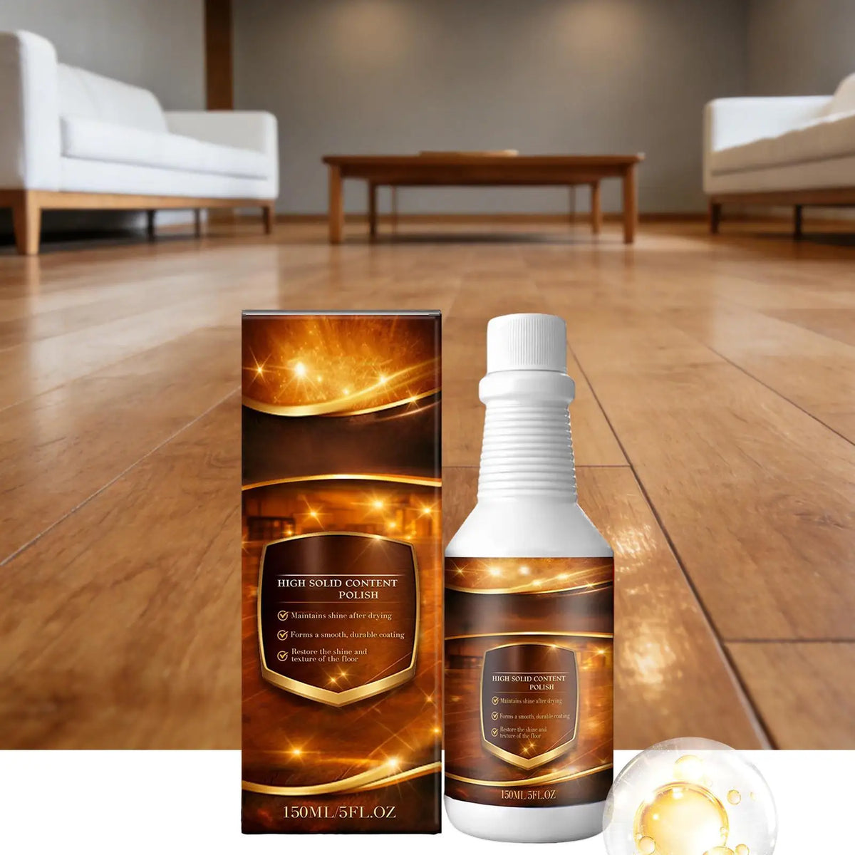 150ml Floor Restorer & Wood Scratch Repair Liquid – Home & Office Floor Restorer Liquid Babs
