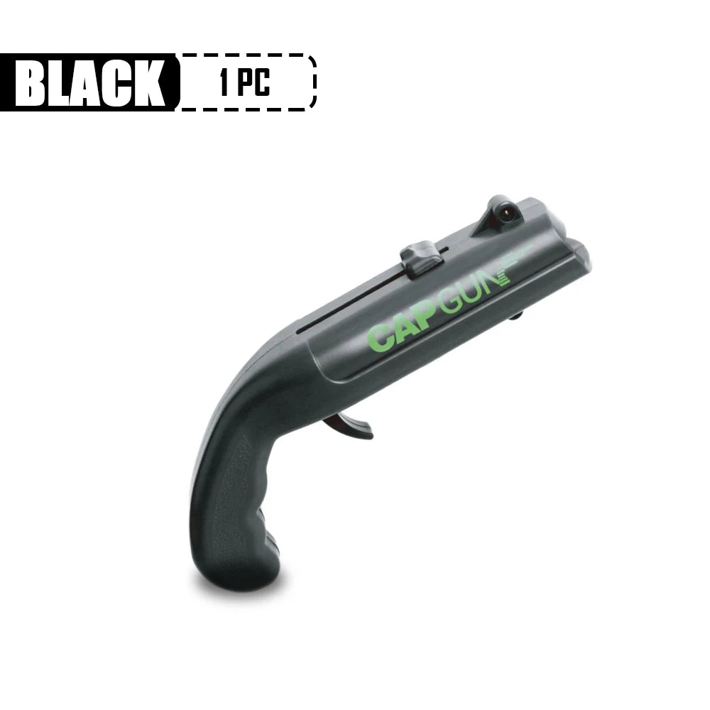 Cap Gun Bottle Opener – Fun Party Bar Tool | Stainless Steel Novelty Bottle Opener Babs black 1pc