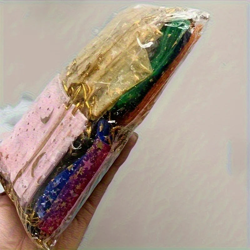 100pcs Organza Gift Bags Star Moon Hot Stamp – Jewelry & Candy Organza Gift Bags Babs