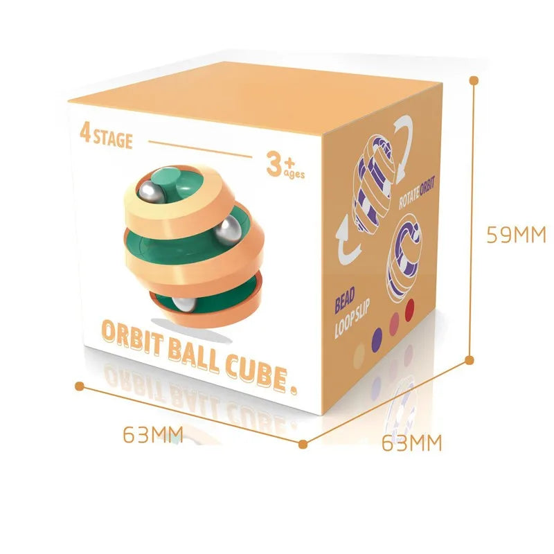 Rotating Bead Orbit Ball Fidget Spinner Infinity Cube Puzzle Toy Fidget Puzzle Toy Babs