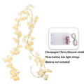 180CM Cherry Blossom LED Vine Garland – Artificial Flower Decor LED Flower Garland Babs Champagne 3