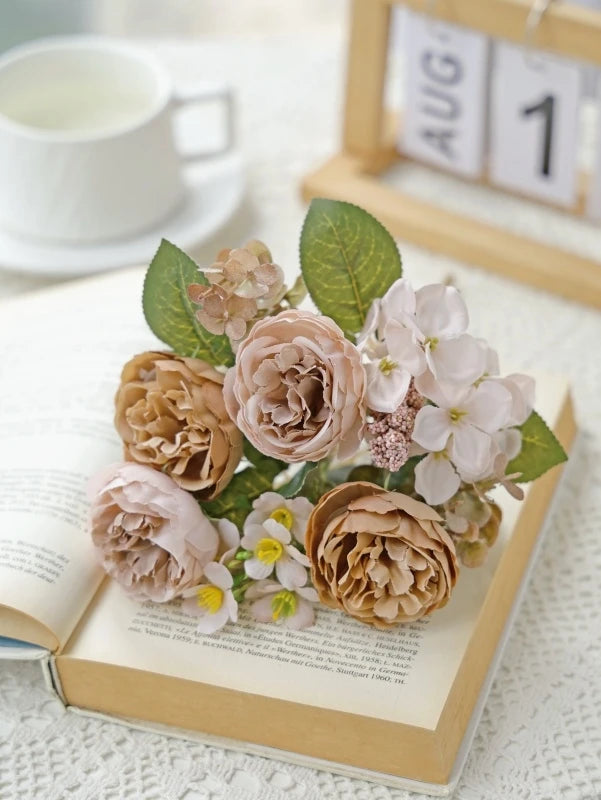 Silk Peony Artificial Flowers for Wedding & Home Decor Artificial Silk Flowers Babs color 5 1 pc