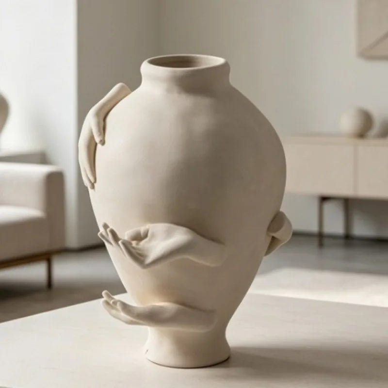 Nordic Resin Decorative Vase – Modern Living Room Centerpiece Decorative Resin Vase Babs