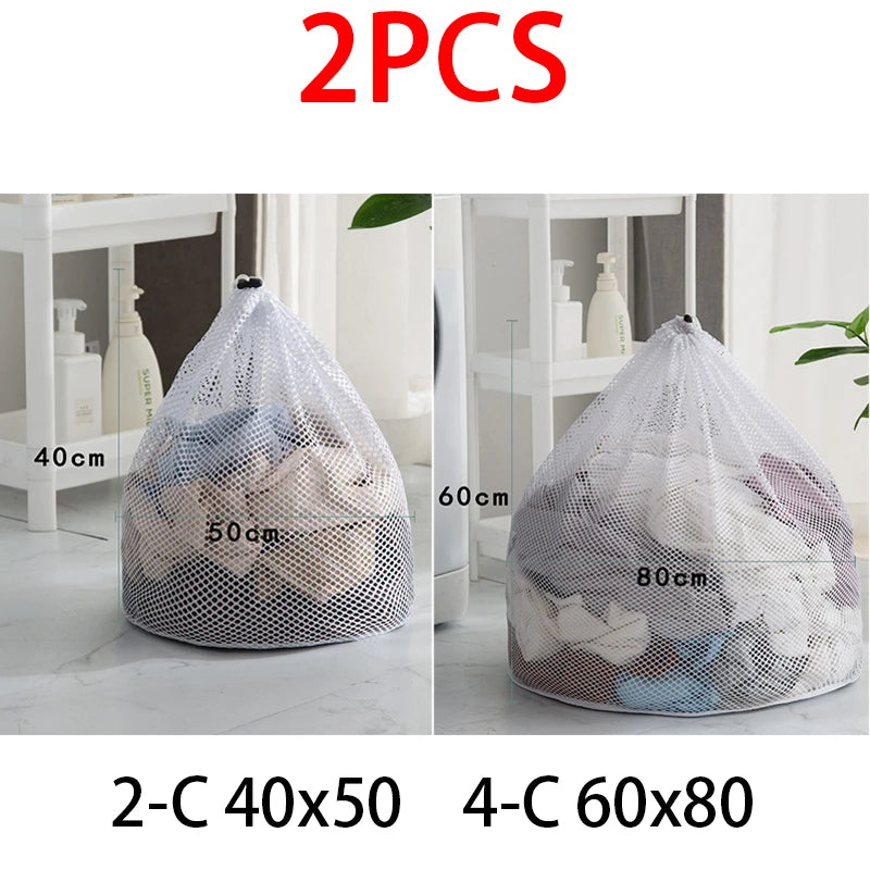Mesh Laundry Bag for Washing Machine – Reusable Net Wash Bag Mesh Laundry Bag Babs 2pcs 2-C 4-C