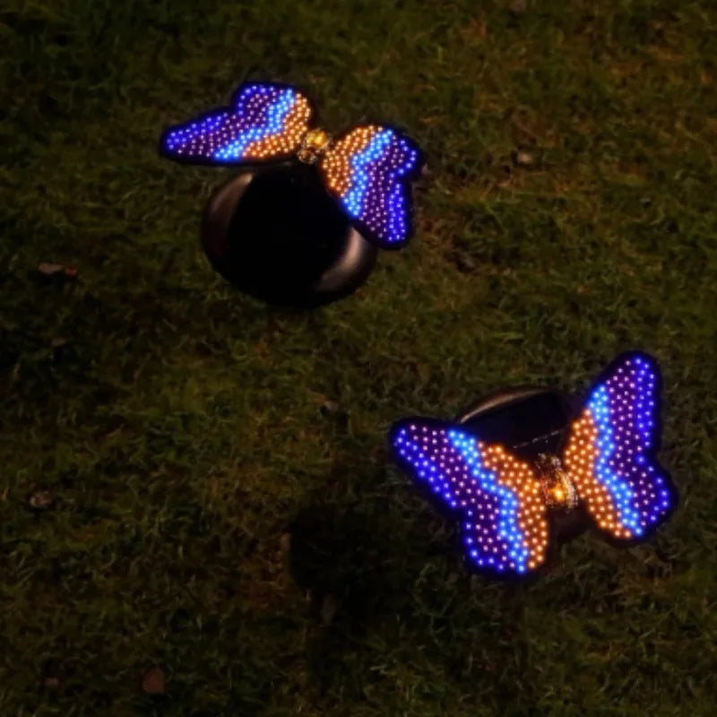 Solar Butterfly Wall Light – 7-Color LED Outdoor Garden Decor Solar Garden Light Babs