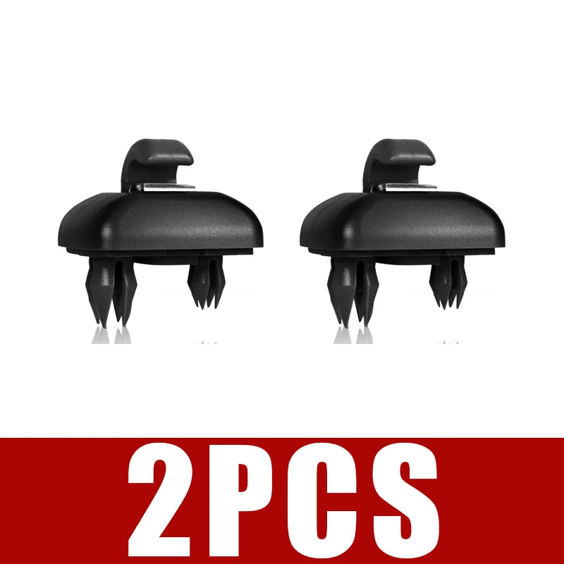 Gray Sun Visor Hook Clip for Audi A3 A4 A5 Q3 Q5 | 8U0857562A Sun Visor Clip Babs Black 2PCS