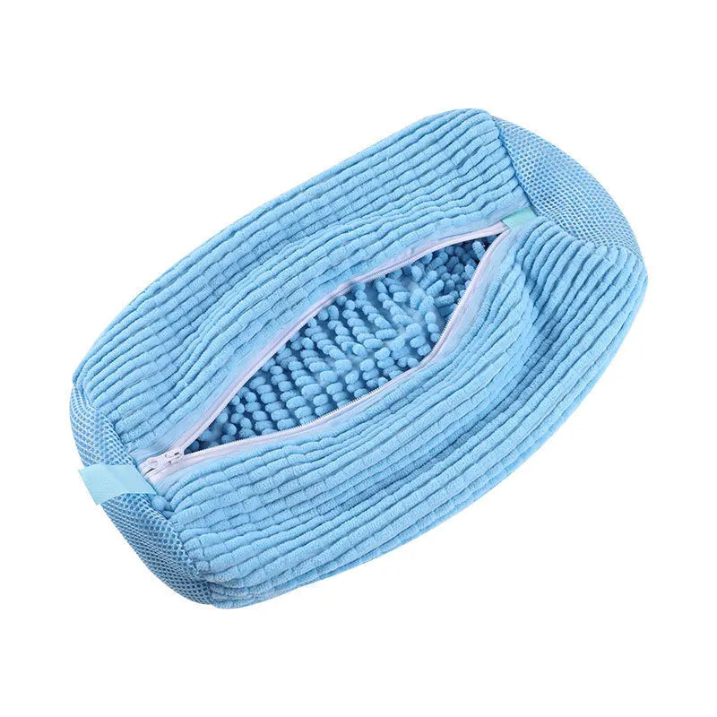 Cylindrical Shoe Laundry Bag – Polyester Wash & Shape Protector Shoe Laundry Bag Babs SKY BLUE