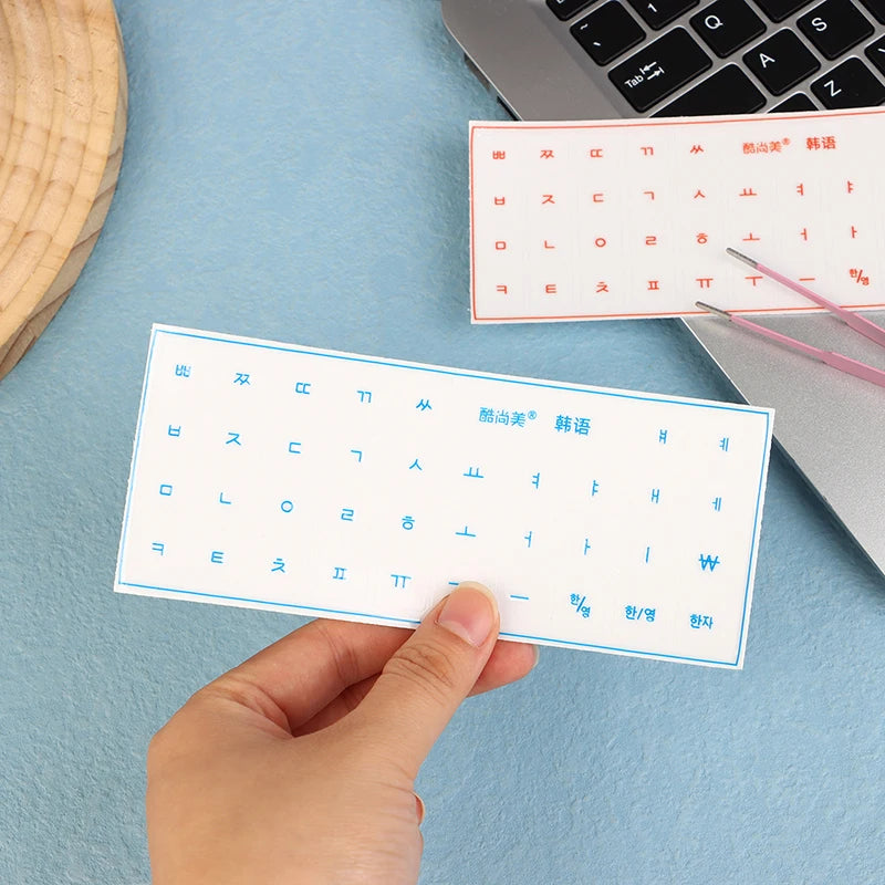 Korean Keyboard Stickers – Transparent Film, Universal Laptop & Desktop Keyboard Stickers Babs
