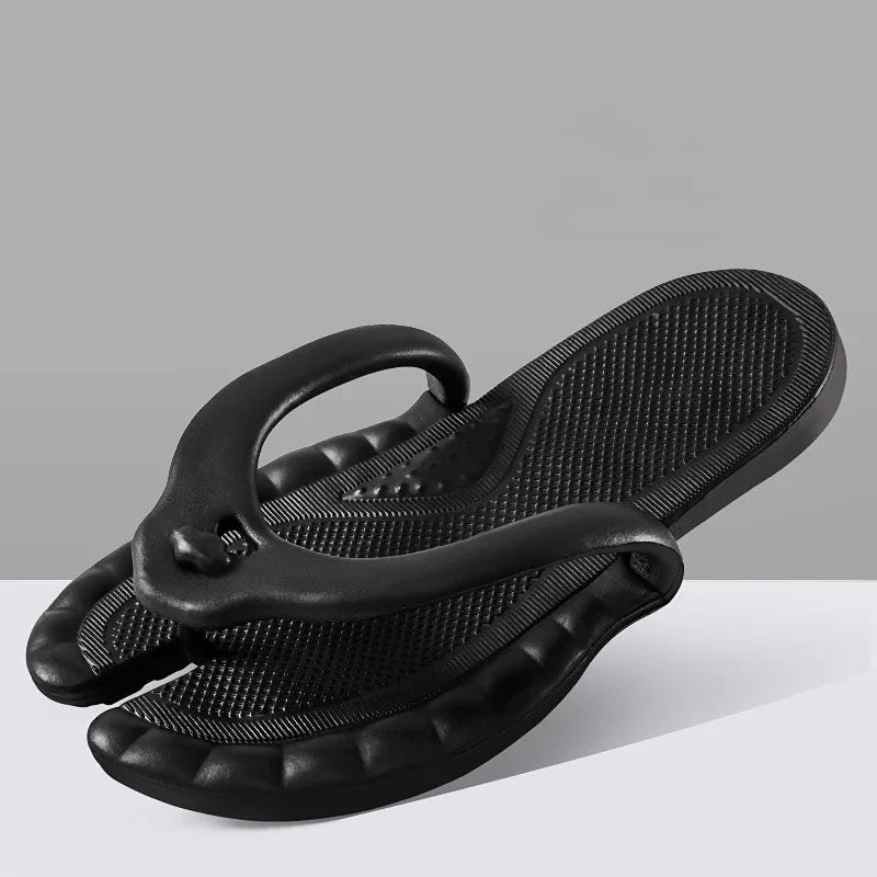 Foldable Travel Slippers Unisex Lightweight Anti-Slip Sandals Foldable Travel Slippers Babs Black-1Pair 44-45