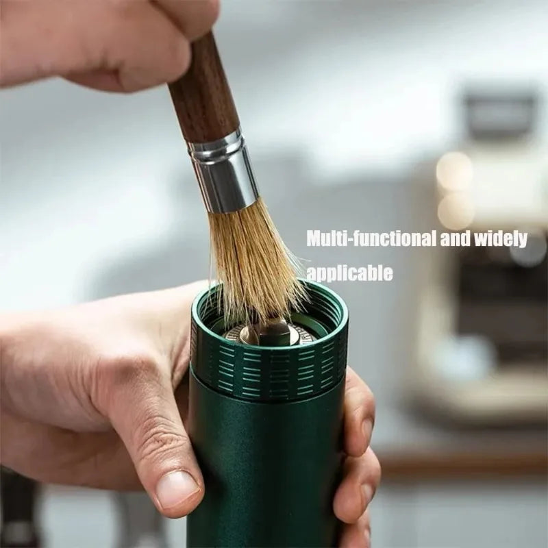 Wooden Handle Natural Bristle Coffee Cleaning Brush Coffee Cleaning Brush Babs