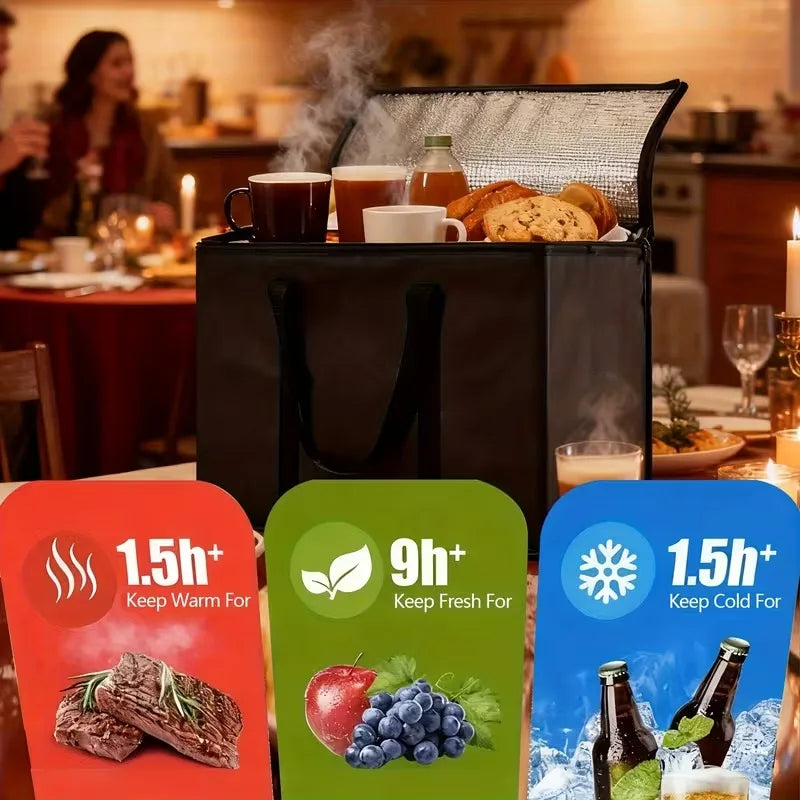 Reusable Insulated Cooler Bag – Aluminum Foil Thermal Lunch Bag Insulated Cooler Bag Babs