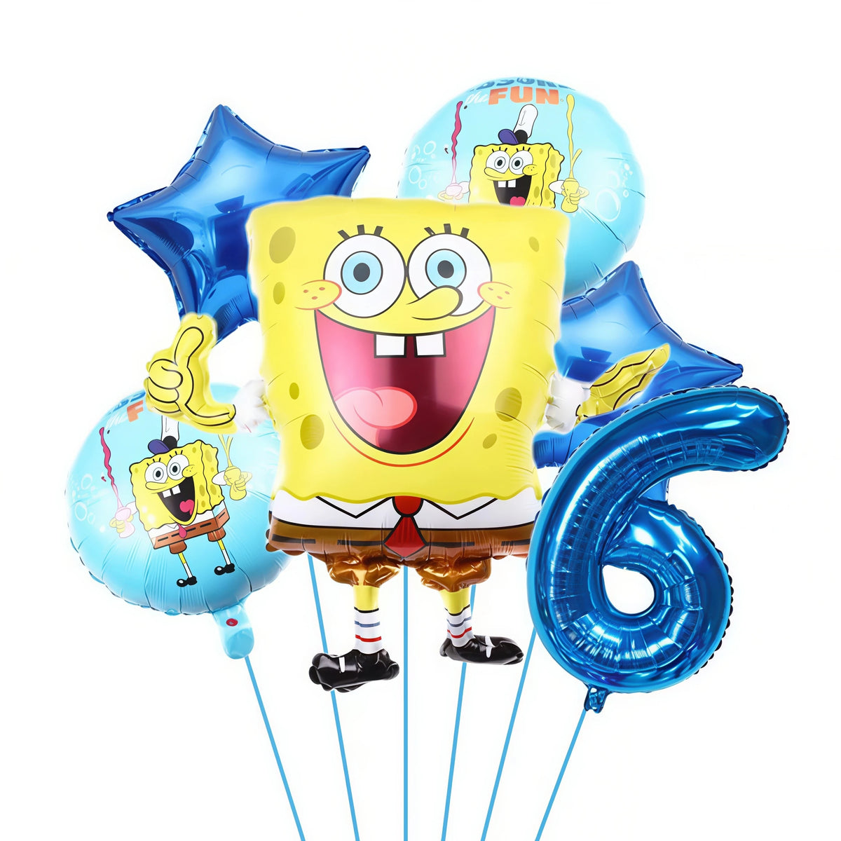 SpongeBob & Patrick Star Foil Balloons – Birthday Party Decor Party Balloons Babs Blue 6