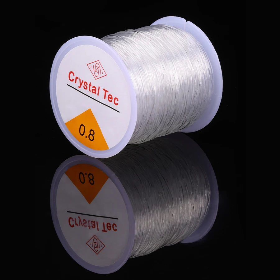 0.8mm Elastic Crystal Beading Cord – DIY Jewelry Making Jewelry Beading Cord Babs