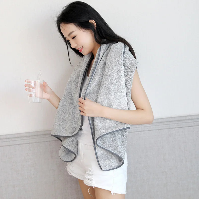 Bamboo Charcoal Fiber Bath Towel – Soft, Absorbent & Lint-Free Bath Towel Babs