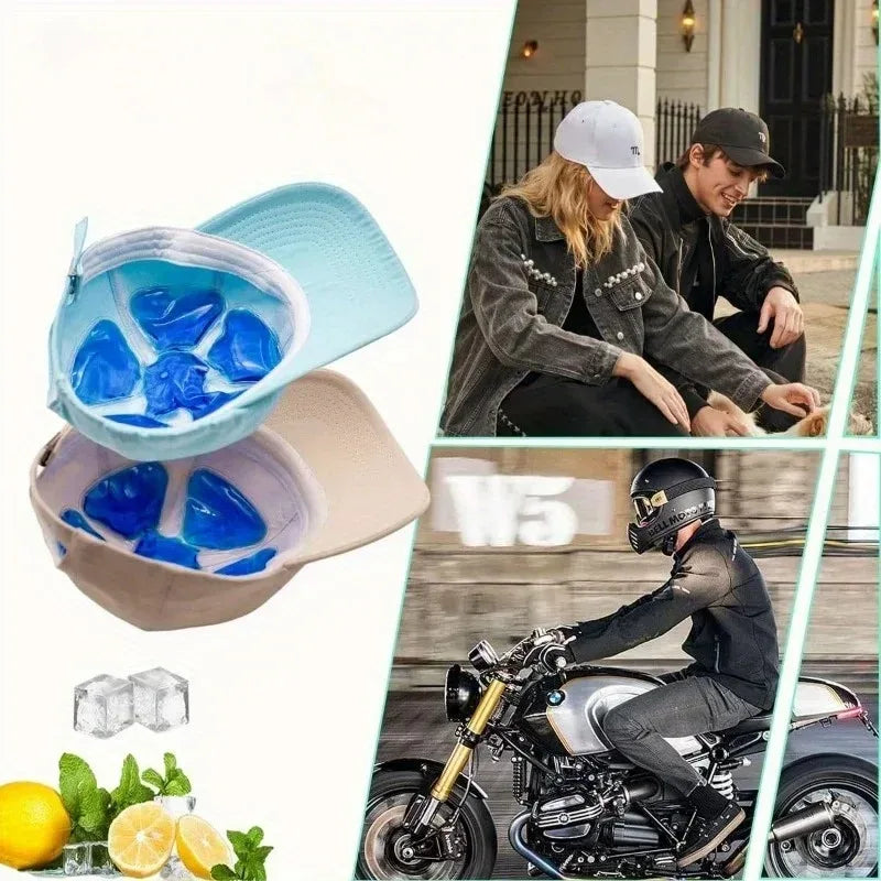 Hat & Helmet Cooling Gel Pad – Outdoor & Home Use Helmet Cooling Insert Babs