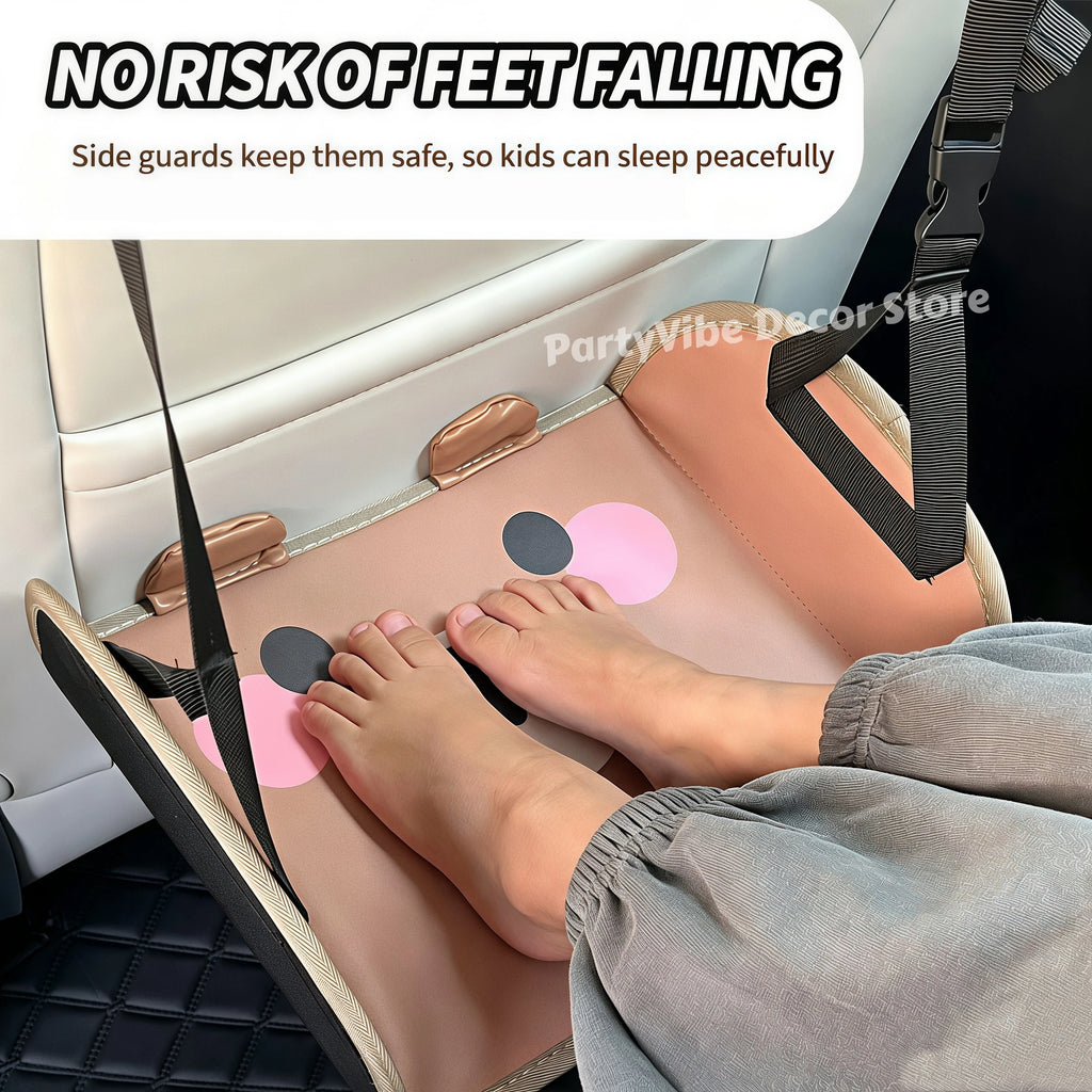 Car Backseat Foot Rest Hammock – Adjustable Travel Footrest Car Footrest Hammock Babs