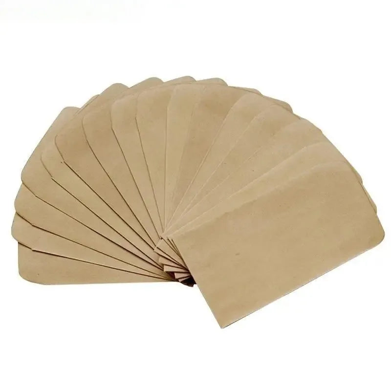 100Pcs Kraft Paper Seed Bags 6x10cm Eco Envelope Pouches Seed Storage Bags Babs kraft paper 6x10cm 100PCS