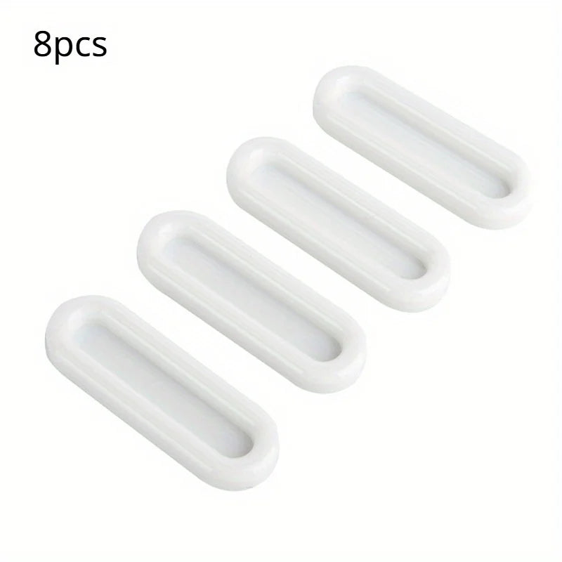 8-Pack Self-Adhesive Cabinet & Door Handles – Non-Slip Grip Cabinet Door Handle Babs White