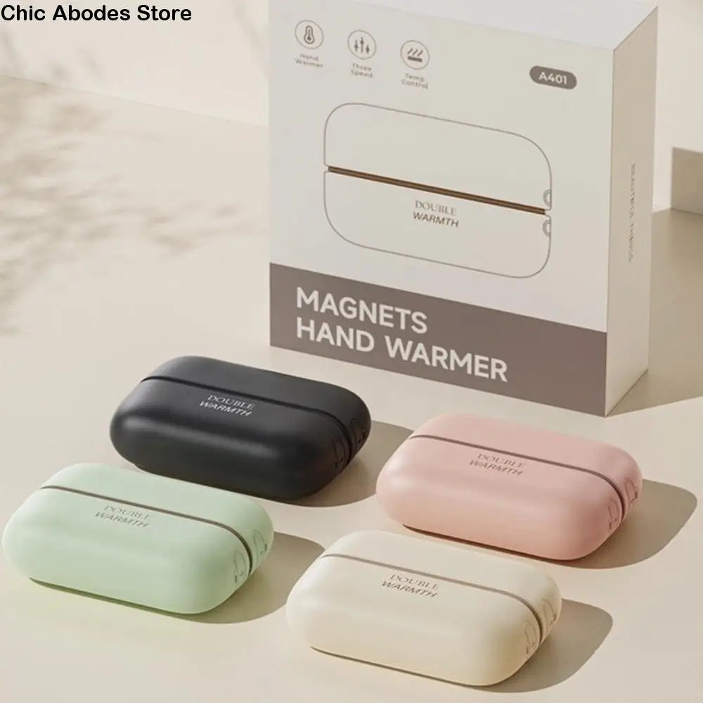 2-in-1 Magnetic Rechargeable Hand Warmers | 3 Heat Settings Rechargeable Hand Warmer Babs