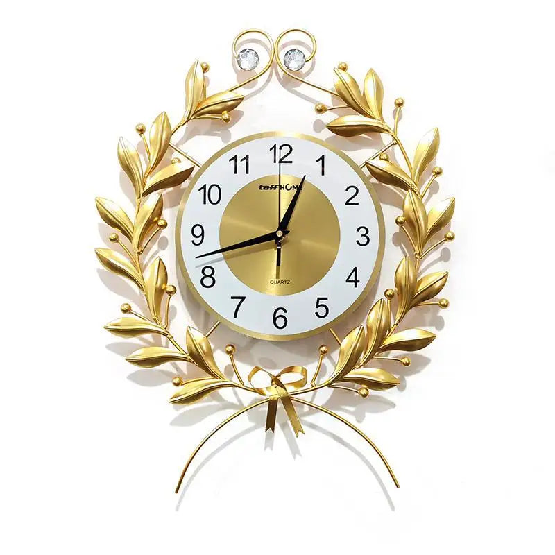 Nordic Modern Wall Clock – Gold Minimalist Silent Quartz, 55x40cm Decorative Wall Clock Babs