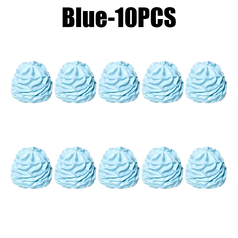Realistic Cream Squeeze Toy Silicone Fidget Keychain Pendant Squeeze Fidget Keychain Babs Blue 10PCS