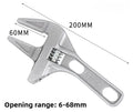 Adjustable Aluminum Open End Wrench – Plumbing Faucet Tool Adjustable Wrench Babs helical teeth