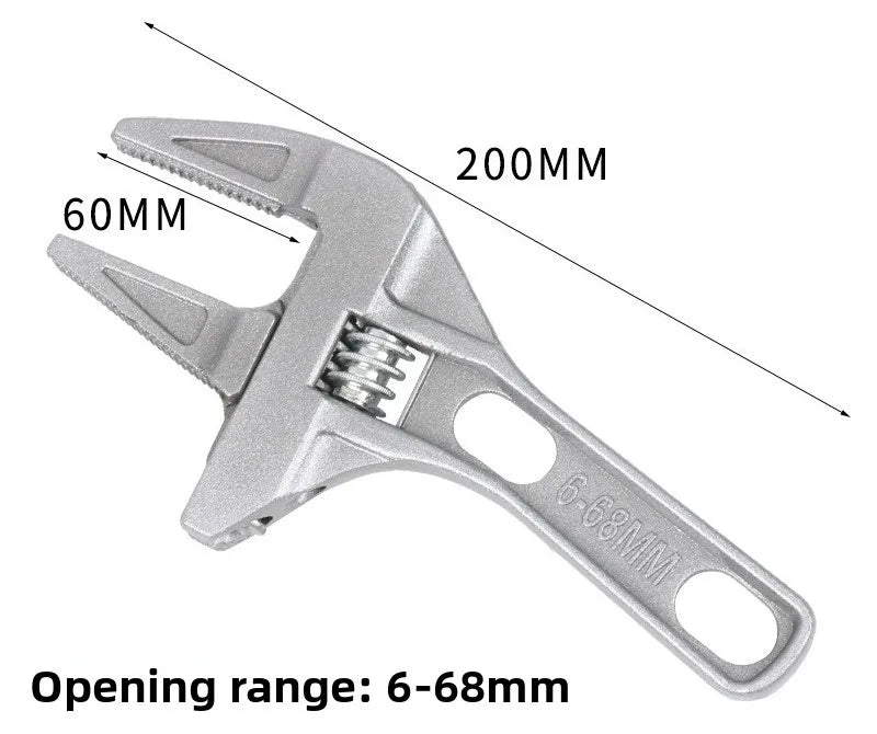 Adjustable Aluminum Open End Wrench – Plumbing Faucet Tool Adjustable Wrench Babs helical teeth