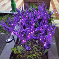 Artificial Outdoor Grass & Fake Flowers Garden Path Decor Artificial Garden Decor Babs Purple 1PC