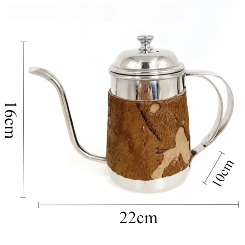 Gooseneck Kettle Stainless Steel 1L | Luxury Pour-Over Coffee & Tea Gooseneck Tea Kettle Babs Coffee Pot-Style A