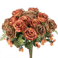 Silk Peony Wreath – Fade-Resistant Artificial Flowers 2–4 Pcs Artificial Flower Wreath Babs Orange 2 pcs