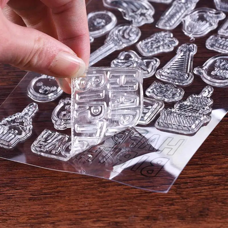 DIY Cartoon Silicone Stamp – Calligraphy & Birthday Gift Craft Silicone Stamp Babs