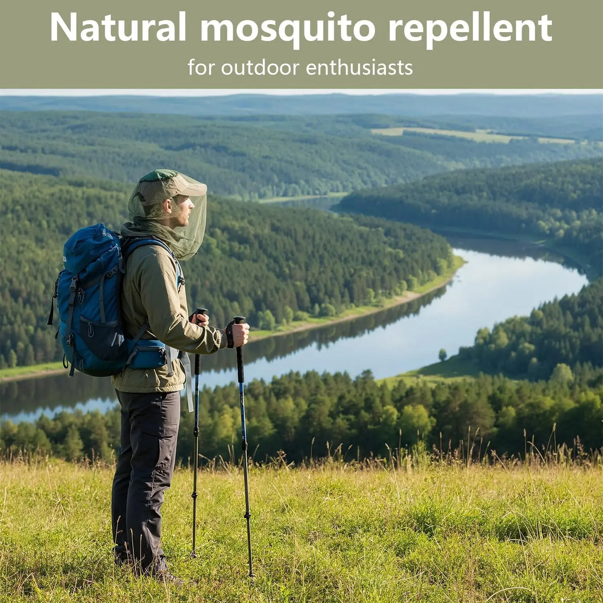 Breathable Mesh Mosquito Head Net Hat – Camping & Fishing Mosquito Head Net Babs