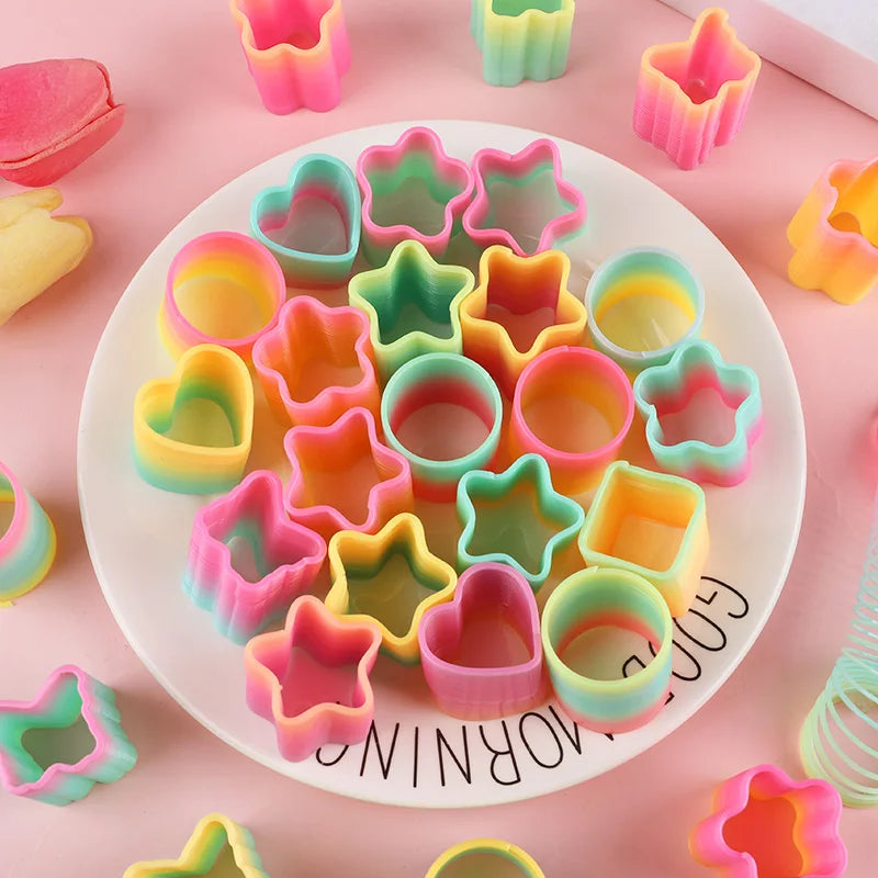 Rainbow Magic Spring Toys 12/24 Pcs – Kids Party Favors Novelty Spring Toys Babs