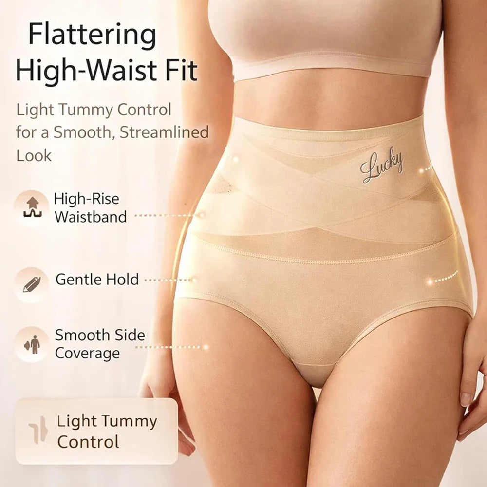 Women's Plus Size High Waist Seamless Shaping Panties Butt Lifter Shapewear Panties Babs