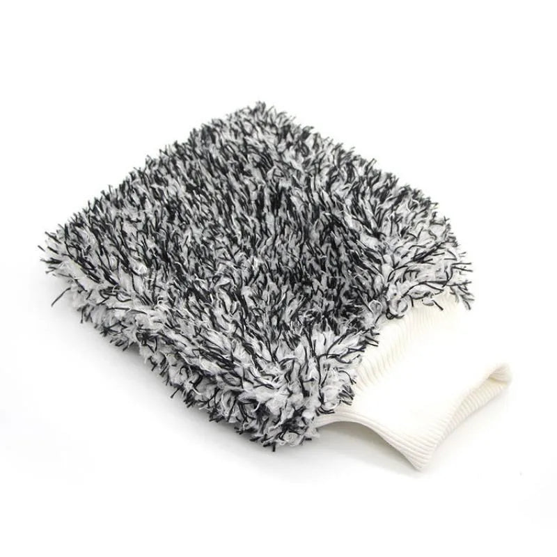 Microfiber Car Wash Gloves – Scratch-Free High Density Car Wash Gloves Babs Black-1Pc