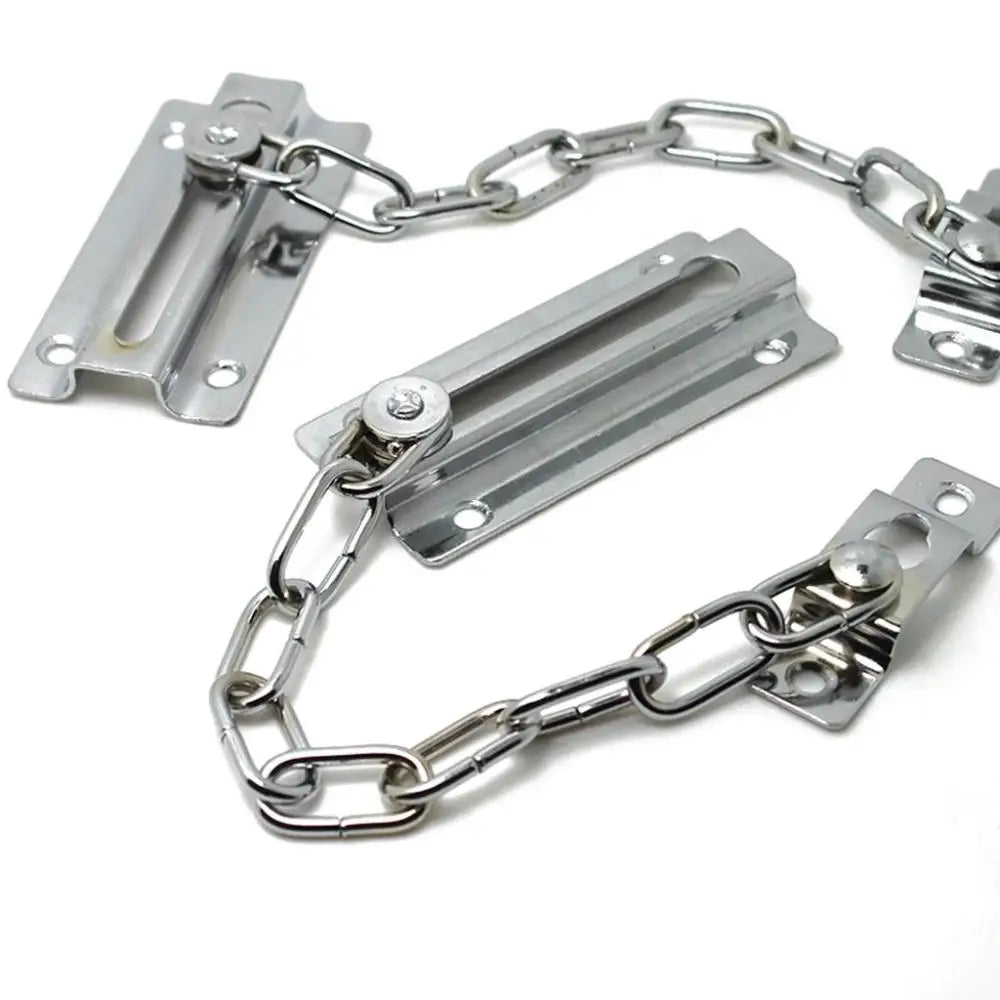 Steel Door Chain Bolt Lock Set – DIY Sliding Safety Guard Door Chain Lock Babs