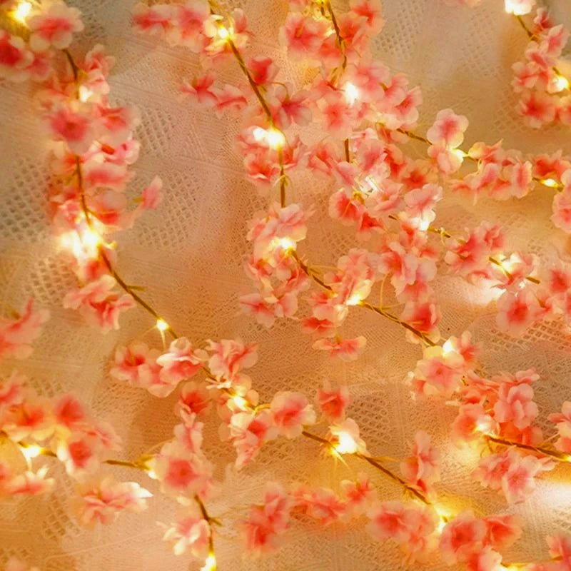Artificial Silk Sakura Flower Vine – Wedding & Home Decor Artificial Flower Vine Babs