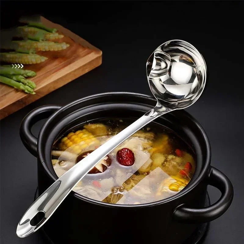 Stainless Steel Oil Skimmer Ladle & Soup Separator Spoon Oil Skimmer Ladle Babs