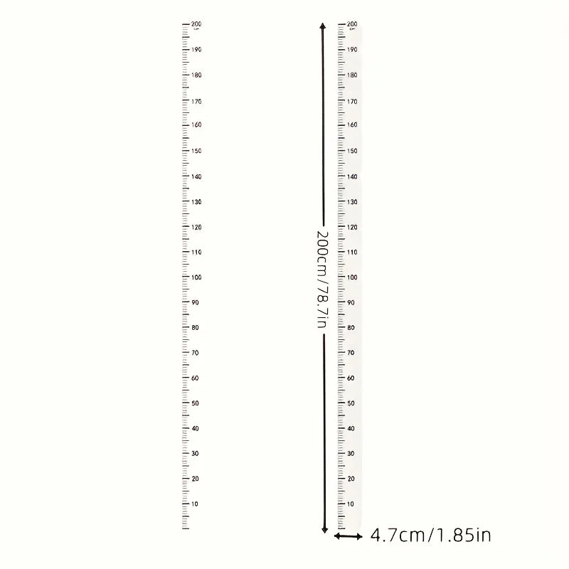 78.74" Wall Height Measuring Tape – Writable & Reusable Wall Measuring Tape Babs transparent