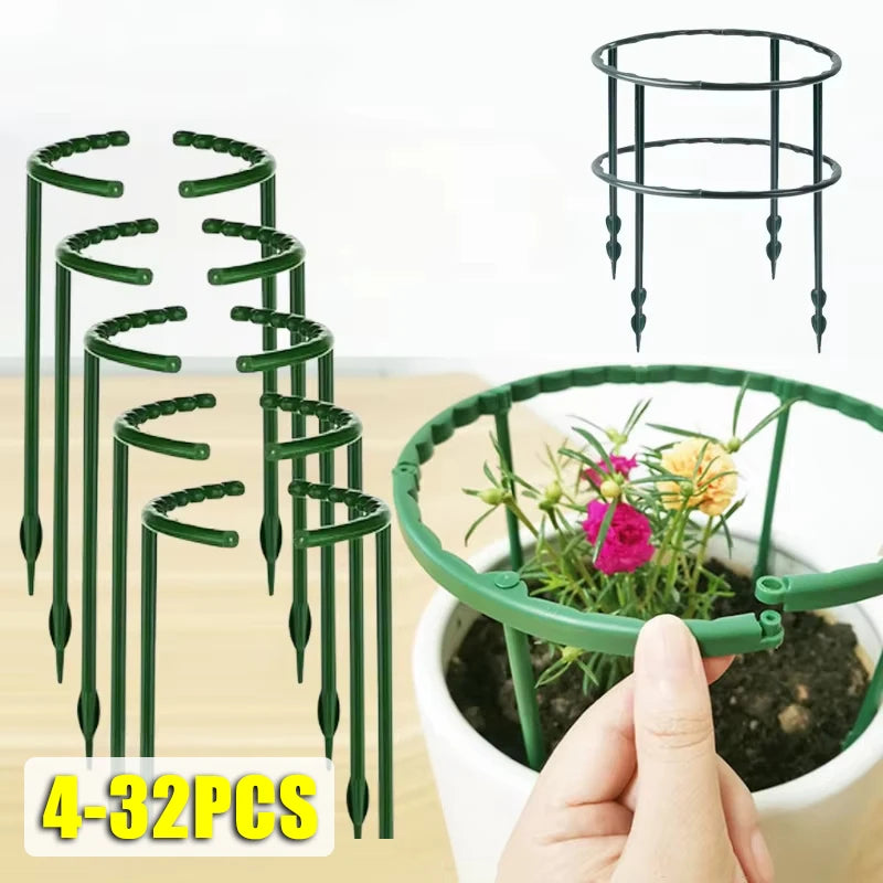 Semicircle Plant Support Stakes 4–32PCS | Vine Climbing Bracket Plant Support Stakes Babs